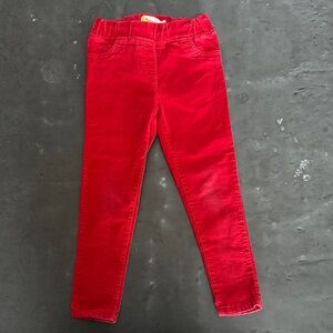 Boden Kids Red Corduroy Stretch Pants